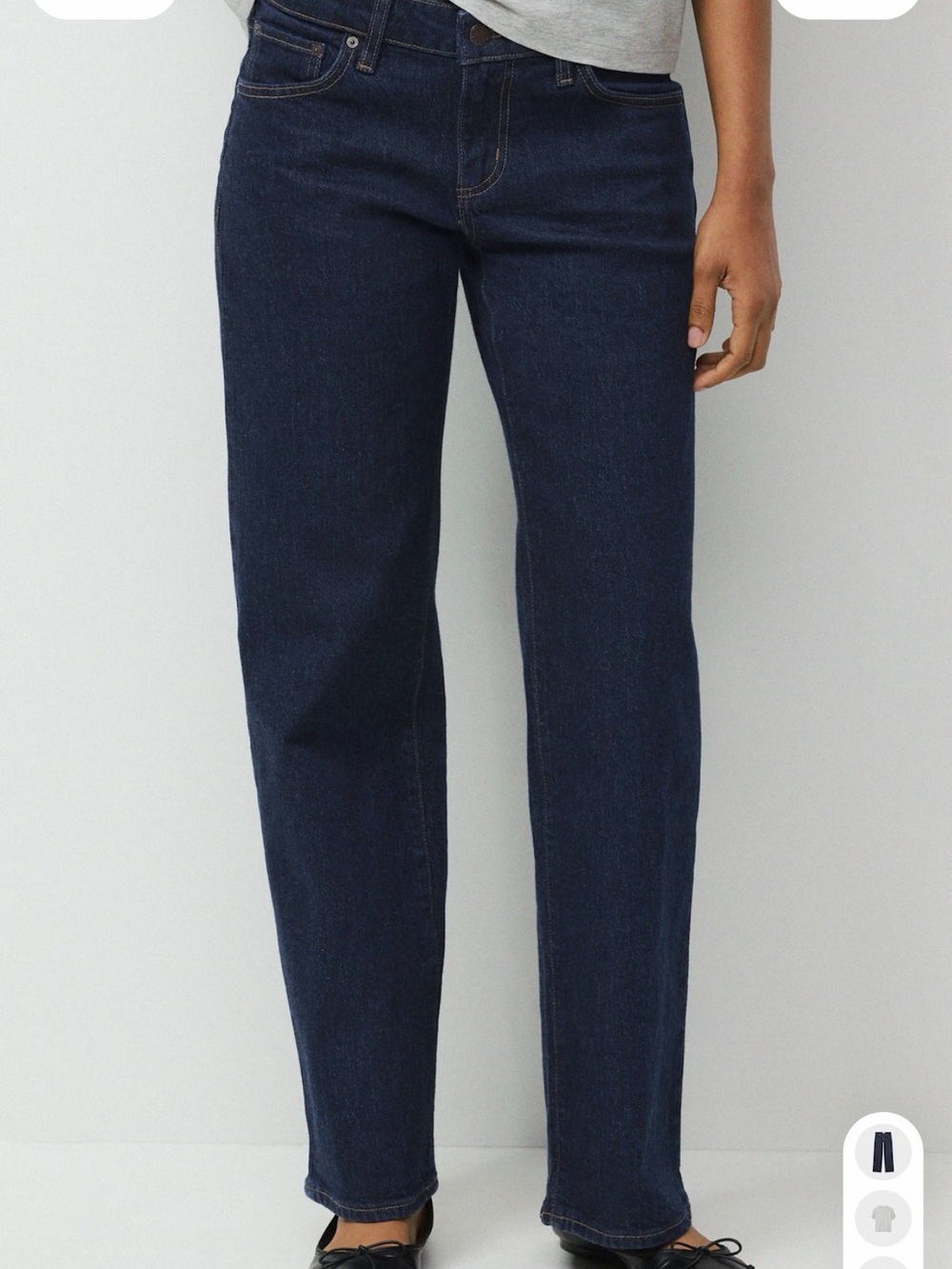 Denim Forum Straight-Leg Jeans in Dark Indigo